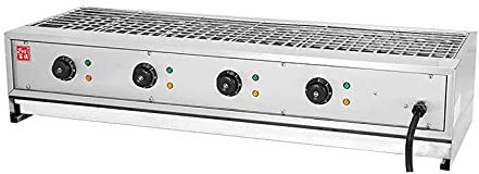 SmPinnaA Estufa De Barbacoa Portátil Sin Humo, Parrilla Eléctrica De Acero Inoxidable, Parrillas Eléctricas Multifunción, Barbacoa Eléctrica Comercial Sin Humo,A,C,C