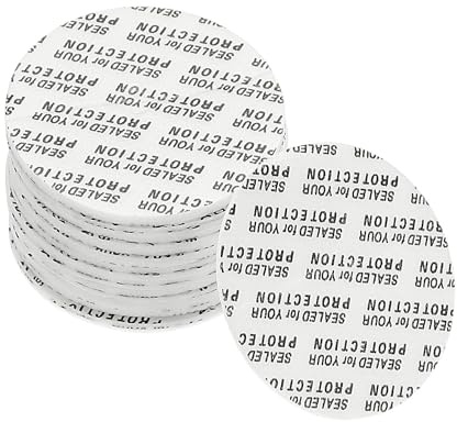 YOKIVE 50Pcs Foam Lid Liners, Polystyrene Tamper Pressure Sensitive Liners, Great for Bottle Cap Sealing (White, 40mm)