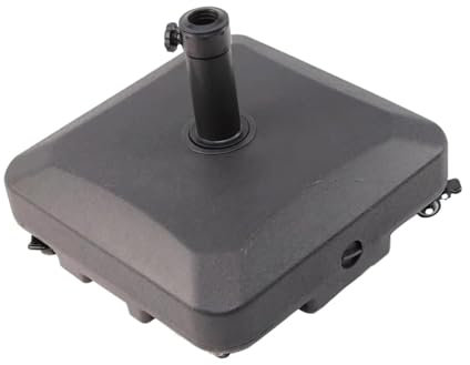 Baoblaze Support de parapluie d'extérieur, poids roulants, bouton tournant réglable, Base de Parasol, Base de parapluie de Patio pour terrasse de jardin, Patio