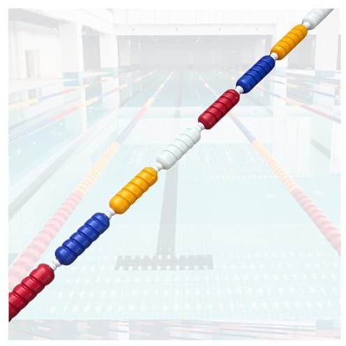 Ligne de séparation de sécurité flottante pour piscine – Fil d'acier de 9 m pour piscine souterraine – Séparez facilement les extrémités peu profondes et profondes pour une sécurité et un contrôle