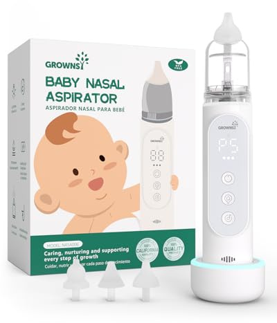 GROWNSY Smart Baby Nasal Aspirator, Electric Nose Cleaner for Babies