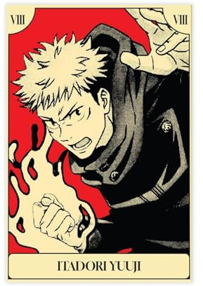 Ouyniei Yūji Itadori – Jujutsu Kaisen Anime-Leinwand-Poster, Schlafzimmerdekoration, Landschaft, Büro, Raumdekoration, Geschenk, 30 x 45 cm