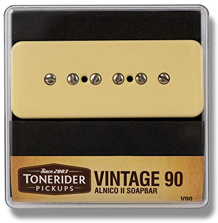 Tonerider P90: Vintage 90 Alnico V 90 Soap Bar Tonabnehmer für Gitarre Neck - Cream