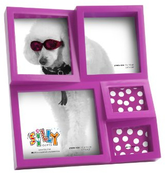 Present Time Silly Collage-Bilderrahmen, Kunststoff, Fluoreszierendes Lila