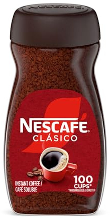 Nescaf√Â Cl√Åsico Instant Coffee, Dark Roast Coffee, 1 Jar (7 Oz)