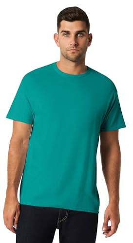 Gildan Men's Heavy Taped Jersey T-Shirt, Antique Jade Dome, XX-Large