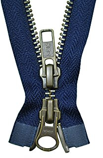 YKK Reißverschluss 2 Wege teilbar Marineblau 65 cm Metall Metallzähne