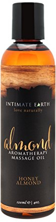 Intimate Earth Massage Oil, Almond, 4 Ounce