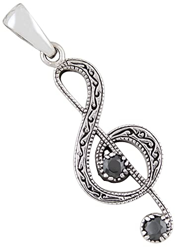 Clé de Sol Pendentif en argent 925