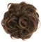 CAISHA Scrunchie Haarteil Haargummi Dutt Haarverdichtung Groß Emilia Gewellt Unordentlich DM15cm Braun Mix G23E