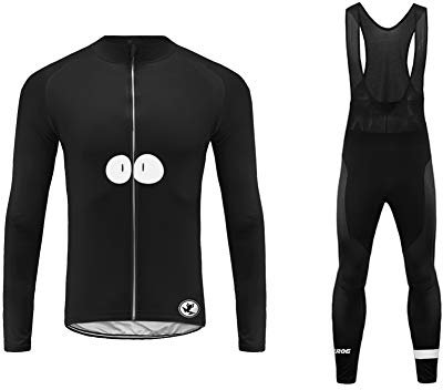 UGLY FROG BurningBikewear Conjunto Ciclismo Moda Hombres Invierno20D Cojín Pantalones Larga Thermo Lana Malliot de Ciclismo Ropa de Ciclista Bodies Anti-frío