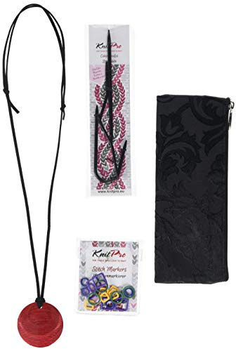 KnitPro KP35016 Magnetic Knitters Necklace: Cherry Berry, Assorted