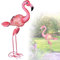 Flamingo Solarleuchte Garten für Außen Solarlampe Gartenlampen Solar Gartenleuchte Gartendeko Steh Lampe (Dekoleuchte – LED - Höhe 74 cm – Metall - Pink)