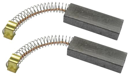 2 spazzole di carbone per motore 30 mm x 11 mm x 6 mm, spazzole per motore, spazzole in carbonio con filo di rame e staffa di collegamento a U per aspirapolvere Miele S200 S300 Tango S500 Serie