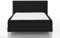 Atlantic Home Collection Boxspringbett ANNI, 160x200 cm, inklusive Topper (Härtegrad H3), schwarz
