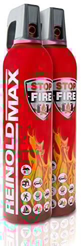 XENOTEC PREMIUM Feuerlöschspray – 2er Set - 750ml – Stopfire – Autofeuerlöscher – REINOLDMAX – wiederverwendbar – geeignet für Fettbrände – 2 x 750g