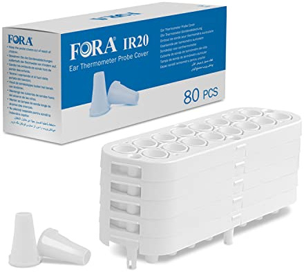 FORA Hygiene Caps Schutzkappen für FORA IR20b/c Ohrthermometer / 80 Stück