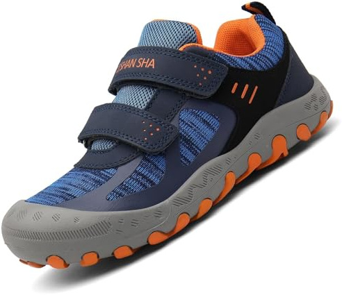 Mishansha Zapatillas de Senderismo Trekking Niño Niña, Trek Azul Oscuro 34