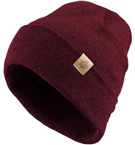 Bavarian Caps Klassik Haum Mütze, Burgund, ONE Size