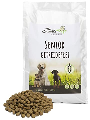 Mr. Crumble Dried Pet Food Hundefutter Senior mit Huhn trocken getreidefrei (5 kg)