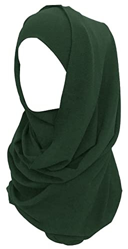 Lina & Lily Bubble Crepe Chiffon Damen Muslim Hijab Kopftuch Schal Turban, Stoff Leicht Undurchsichtig (Dunkelgrau)