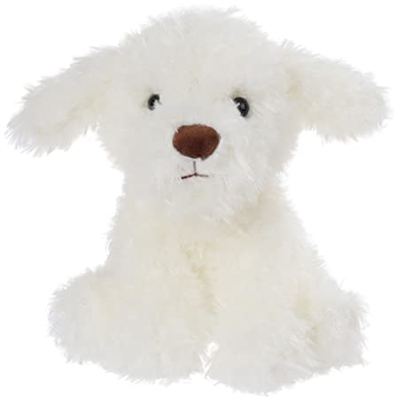 Apricot Lamb Plüsch weiß Hund Plüschtiere für Kinder, weiche niedliche Kuscheltier für Baby Mädchen und Jungen, Flauschige Hund weiß 20cm