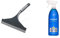 Addis ComfiGrip Shower And Window Squeegee In Metallic and Graphite & Method Glass Cleaner Spray, Mint, 828 ml (Pack of 1)