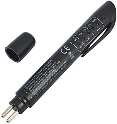 Penna per Tester del Liquido dei Freni, analizzatore di umidità dell'olio Liquido del Fluido Idraulico con 5 indicatori LED, penna tester liquido per accessori automobilistici del motore di controllo