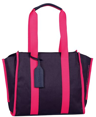 TOM TAILOR Denim Alani Damen Shopper Umhängetasche Reißverschluss Groß Blau