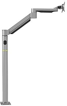 LD218 Customized Gas Spring Arm Monitor Holder Floor Stand Sofa Bedside Fixed TV Mount For Foot Massage Chair Entertainment Room (Color : LD218B2)