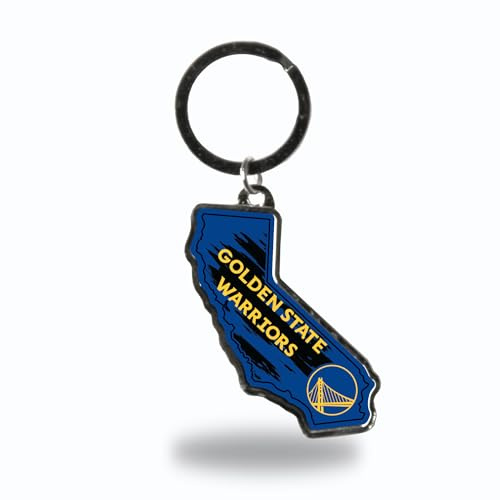 Rico Industries NBA Basketball Golden State Warriors State Shape Schlüsselanhänger