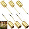 Tikplus 6 Stück Kerzenhalter, Metall Kerzenhalter Stabkerze für Adventskranz, Stabkerzenhalter Kerzentüllen Mit Dorn, Skerzenstecker Adventskranz Vintage zum stecken, für Tischdeko Weihnachten (Gold)