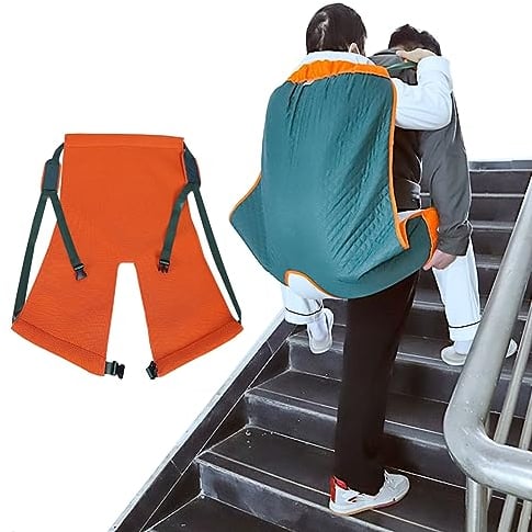 CMYUN Treppenlift Treppensteiger Rollstuhl Treppentransportband-Sessellift - Atmungsaktiver Patientenliftergurt/Übergangsbrettmatte, Medizinischer Evakuierungsstuhl für Senioren, Transportrollstuhl