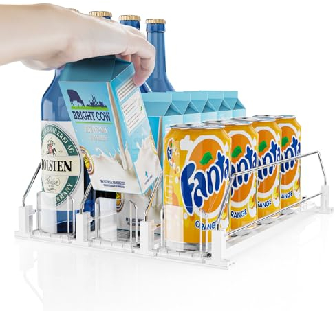 Yositochuan Flaschenhalter Kühlschrank,Weinflaschenhalter,automatisch Kühlschrank Organizer Dose,Neue Idee für sanfte,Gleichmäßige Bewegung im Kühlschrank,Optimale Aufbewahrung Ihrer Flaschen