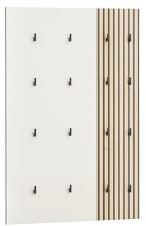Schildmeyer Alexa Hakenpaneel Set 701955, Akustikpaneel Optik/Cremebeige, 73,5 x 2,6 x 109 cm