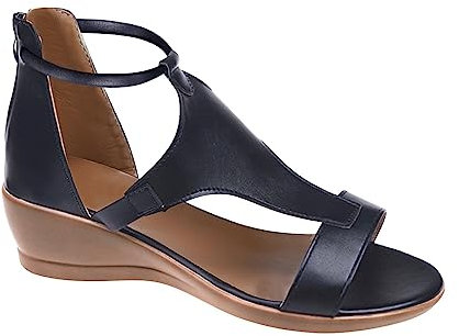 Scarpe Aperte Donna Estive Basso Eleganti Sposa Matrimonio Slingback con Tacco High Heels Alto Sabot Comode Medio Scarpe Estive Nere Aperte Scarpe Basse Sandali Estive Sandalo