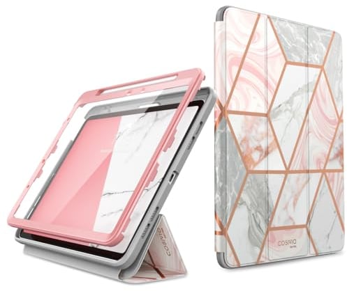 i-Blason Funda para iPad Air de 11 Pulgadas M2 de 6ª generación 2024 [Protector de Pantalla Integrado y Soporte para lápices] Funda Inteligente Protectora de Cuerpo Completo para iPad Air de 5ª/4ª