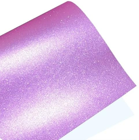 10 Sheets Pink Self Adhesive Glitter Vinyl Permanent Overlay Sheets 12 x 12 Laminate Stickers