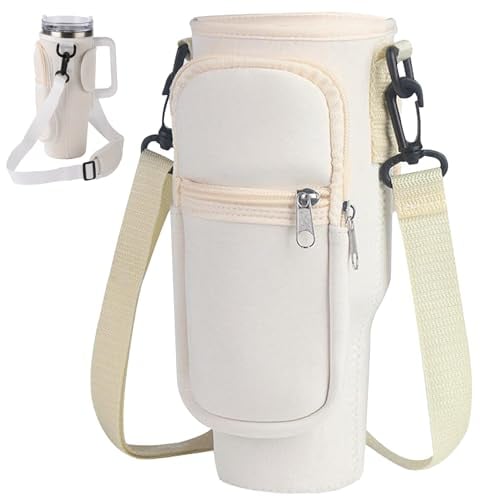 Bettinay Water Bottle Carrier with Shoulder Strap Accessories Bag for Stanley Cup, Suitable for Travel Camping Bottle Holder Bag