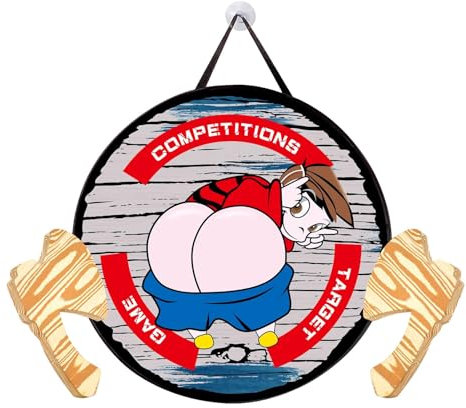 Jeu de Lancer de Hache, Ensemble de Lancer de Hache, Jeu de Lancer de hachette avec Hache en Mousse, Grande Cible Facile à Coller avec Deux haches légères