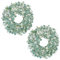 2er-Set Künstliche Schleierkrautkranz Türkranz Klein Blumenkranz Deko Türkranz Wandkranz Frühlingsdeko für Frühlings-Sommer-Osterdekoration, Zuhause, Parties, Türen, Hochzeiten, Blau