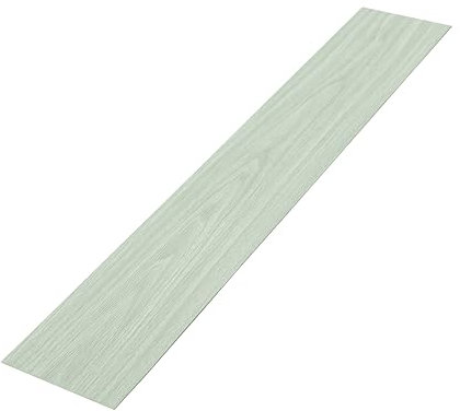 HaiYiZuhause PVC Bodenbelag Vinylboden, 36 Stück Wasserdicht Vinylboden selbstklebend Holzoptik Klebefliesen Boden für Küche, Wohnzimmer, Schlafzimmer, Esszimmer, RV (Grünlich Grau)