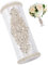 BENECREAT Blumenstraußhalter, 55mm Champagner Royal Satin Hochzeit Brautstrauß Griff Set Mit Strass Frischer Blumenstraußhalter Für Künstliche Blumen Zylinder Blumenstrauß Dekor