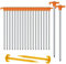 Zeltheringe, AVOFOREST Heringe erdnägel stabil, Heringe Camping, Zeltzubehör, Lange und robuste Erdnägel,ideal für normalen und harten Boden,18cm (Orange, 20pcs)