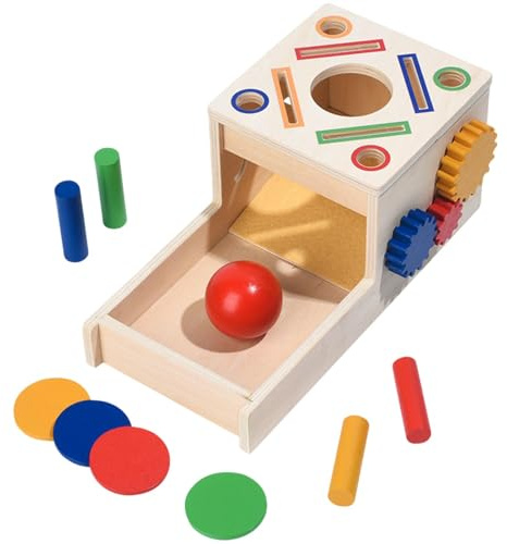 ETUCYNG Verschiedene Spiele aus Holz, Spielzeug zum Sortieren der Farben für Kleinkinder | Münzsortierbox für Formensortierung, Puzzle Illumination Preschool Learning, Spielzeug für den Tag, Ostern,