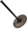 HOMSFOU Porte-Rouleau Essuie-Tout Métal Noir Style Industriel pour Cuisine Et Salle De Bain Support Multifonctionnel avec Design Vintage pour Restauration Et Usage Domestique