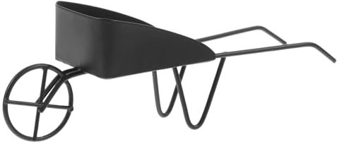 Vaguelly Kleine Schubkarren Aus Metall Stütze Winzig Mini-schubkarre Zubehör Für Den Puppenhausgarten Für Mädchen Mini-puppenhaus Miniatur-puppenhaus Puppenhausmöbel Miniaturen Eisen Black