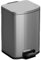 Stainless Steel Pedal Bin, 15L Waste Bin with Slow Drop Closing Lid, Slim Rubbish Basket for Bathroom, Kitchen, and Office