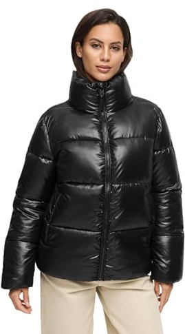 MARIKOO Damen Winterjacke (S-3XL) - gesteppt, hochschließender Kragen, leicht - N071