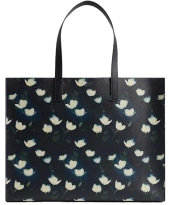 Ted Baker Schultertasche Shopper Tuulcon Large Tulip Printed Icon Bag Navy mehrfarbig